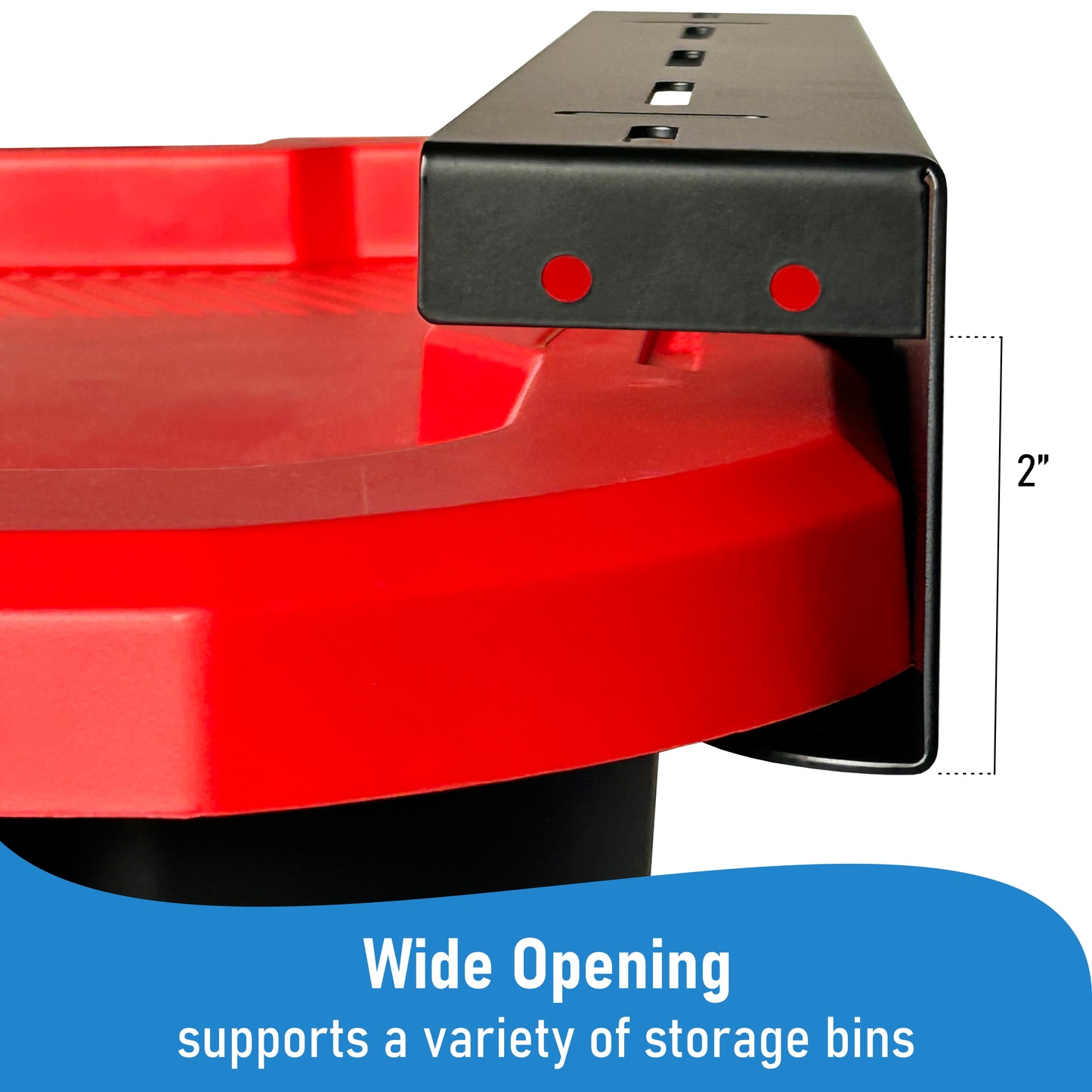 Overhead Connectable Metal Rails For Ceiling Storage