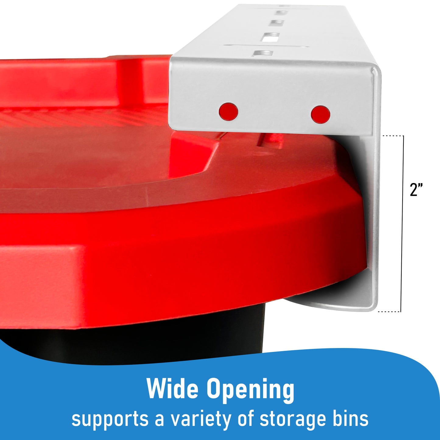 Overhead Connectable Metal Rails For Ceiling Storage