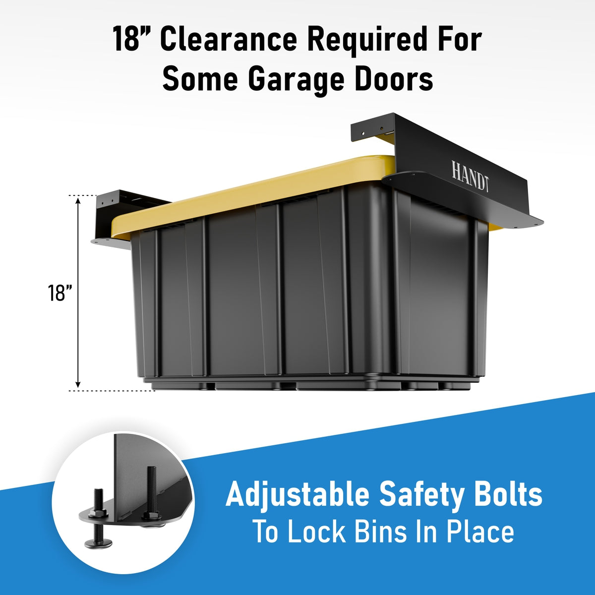 Overhead Connectable Metal Rails For Ceiling Storage